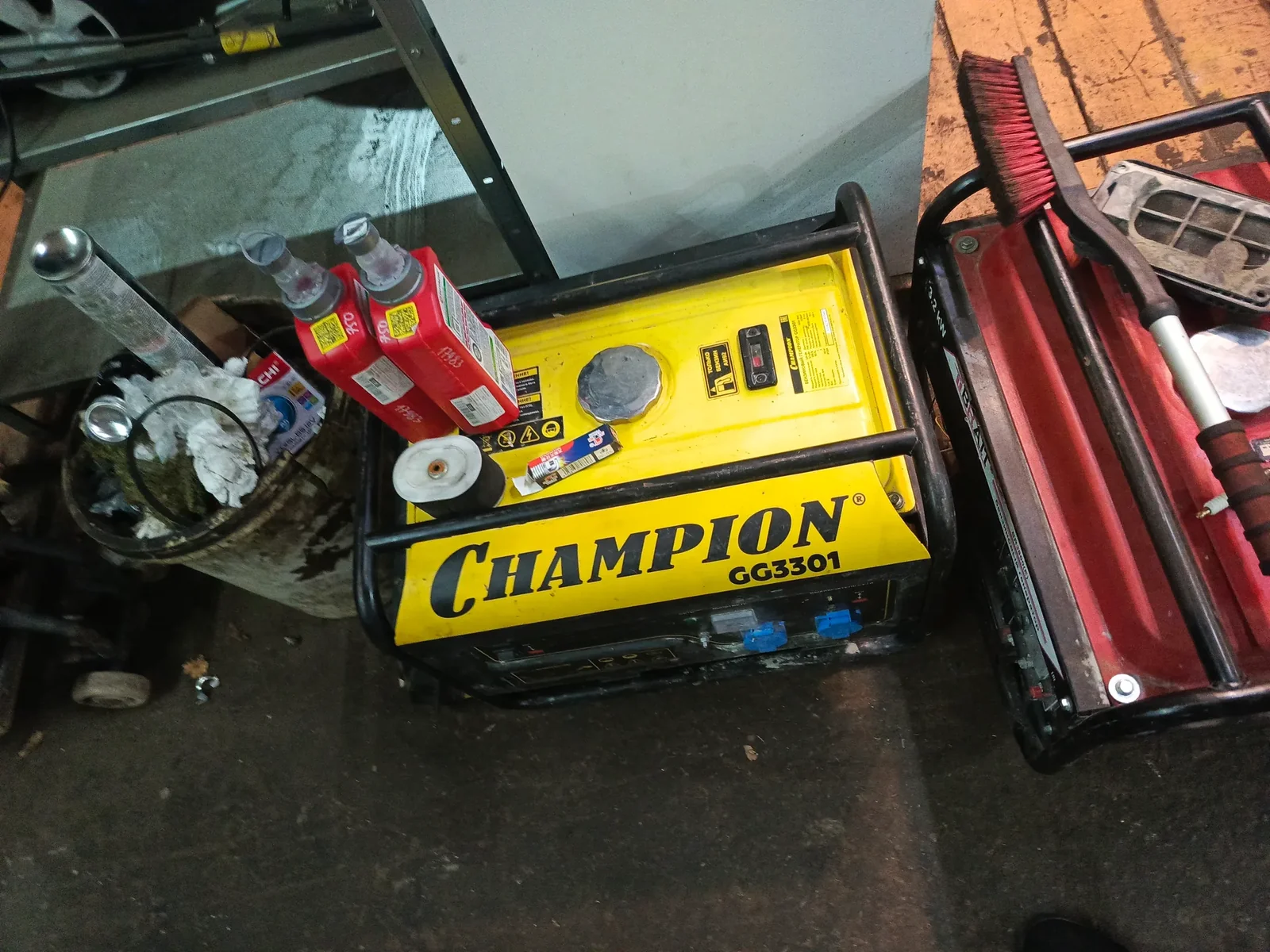 Генератор Champion GG3301 после выполненных работ в мастерской
